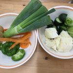 ふたば組　野菜スタンプをしたよ