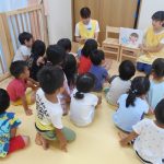 7月31日　看護師による手洗い指導