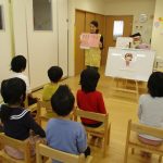健康教育「咳エチケット」・・・うみ組、そら組、たいよう組