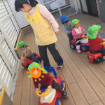テラスで遊んだよ だいち組
