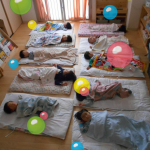 お昼寝とおやつの様子 ふたば組