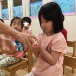 たいよう組 手洗い指導