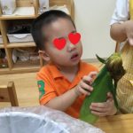 ともろこしの皮むき