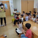 看護師による手洗い指導