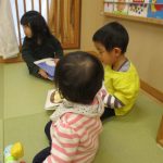 ふたばぐみさん、だいち室へ。