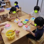 そら組：なつ祭り用太鼓づくり