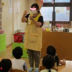 幼児☆野菜染めでランチョンマット作り♪