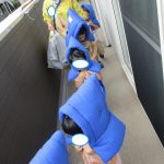 避難訓練をしました。
