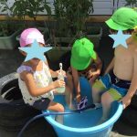 最後の水遊び