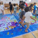 夏の思い出<絵の具遊び>