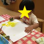 にじいろ保育園二子新地　野菜スタンプ①