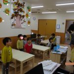 看護師による手洗い指導（うみそら・ふたば）