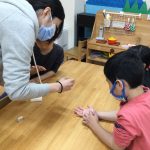 看護師による手洗い指導を行いました。