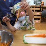 ＊　にんじんのきんぴら　そら・たいようぐみ　＊