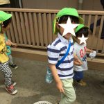 そよかぜ組とそら組のお散歩です。