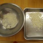 幼児クラス　食育「押し麦」