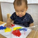 はじめての指絵の具