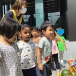 「うみ組 野菜スタンプで花束制作!」