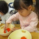 スプーンの持ち方 ふたば組