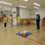 「職員のAED研修」