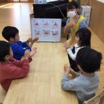 「手洗い指導」 うみ組
