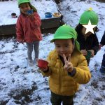雪が積もりました！！！