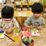 ふたば組：デカルコマニーでの製作