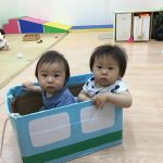 雨の日のだいちさんの様子です。
