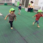 ふたば組 屋上で遊びました。