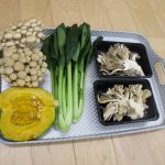 食育「秋野菜に触れる」幼児