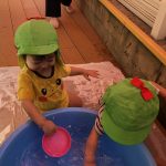 だいち組の水遊び