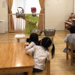 【給食室で使っている大きな器具の紹介】