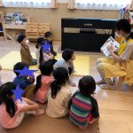 手洗い指導(だいち組、そら・たいよう組)
