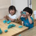 ふたば組粘土遊びと制作