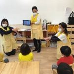 うみ組手洗い指導