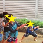 7月　水遊びをしました。