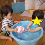水あそび①水あそび、楽しかったね！