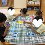 うみぐみ　秋の訪れ　とんぼのめがねを作ったよ！