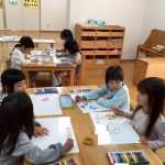 転園する友だちにお手紙を描いたよ