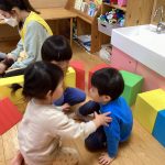 ふたば組「ソフト積み木をして遊んだよ！」