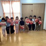 だるまさんの福笑いをしたよ！