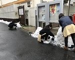 雪で・・・