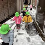 雪あそびをしたよ！