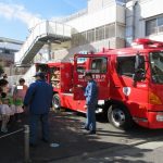 ●保育園に消防車が来ました！　―2/１６　避難訓練―