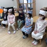 人参のいちょう切り（たいよう組食育）