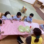 小麦粉粘土で遊んだよ！
