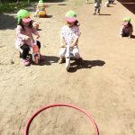 そよかぜ組・ふたば組さんの園庭遊び