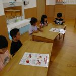 食育「はしの持ち方」たいよう組