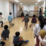 サッカー教室がありました。