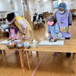 包丁を使う練習をしました たいよう組